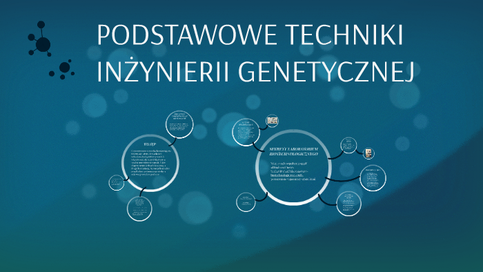 Podstawowe Techniki Inżynieri Genetycznej Sprawdzian Nowa Era