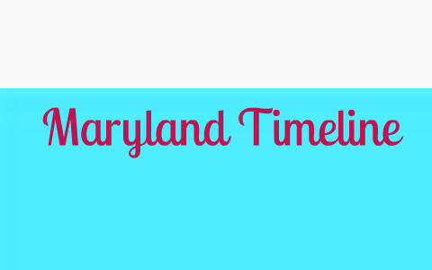 Maryland Colony timeline by Hwida Nawass on Prezi