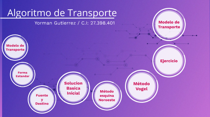 Algoritmo de Transporte by Yorman G.