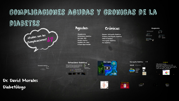 Cuales son las complicaciones agudas y cronicas de la diabetes