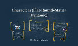 what kind of character is aeneas flat dynamic round static