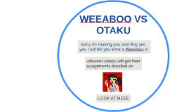 WEEABOO VS OTAKU by Mayamin Taufik on Prezi