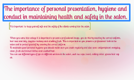 importance of personal presentation hygiene and conduct in salon